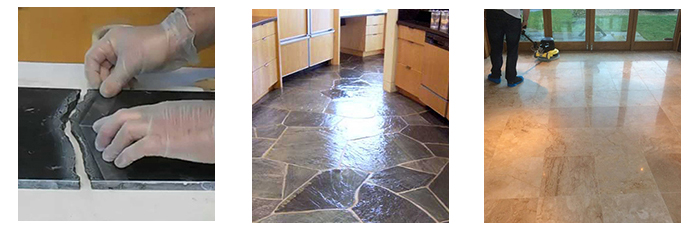 Vinyl floor cleaning and sealing services