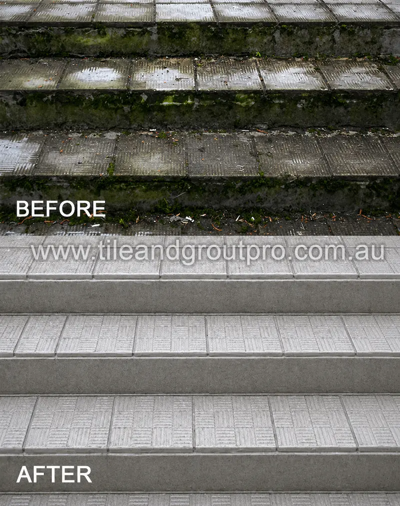 Stone restoration before and after