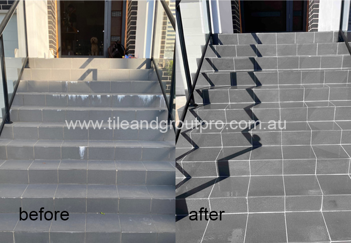 Epoxy grout bathroom and floor regrouting results in Ballarat