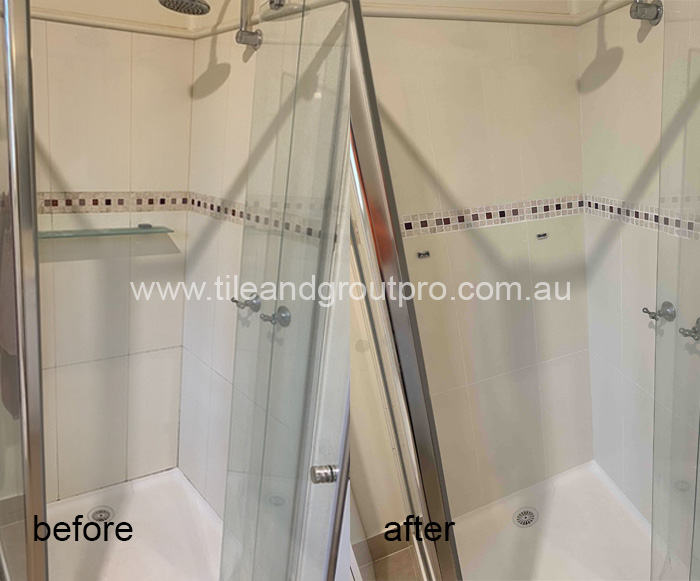 Leaking shower repair and tile grout replacement in Brisbane
