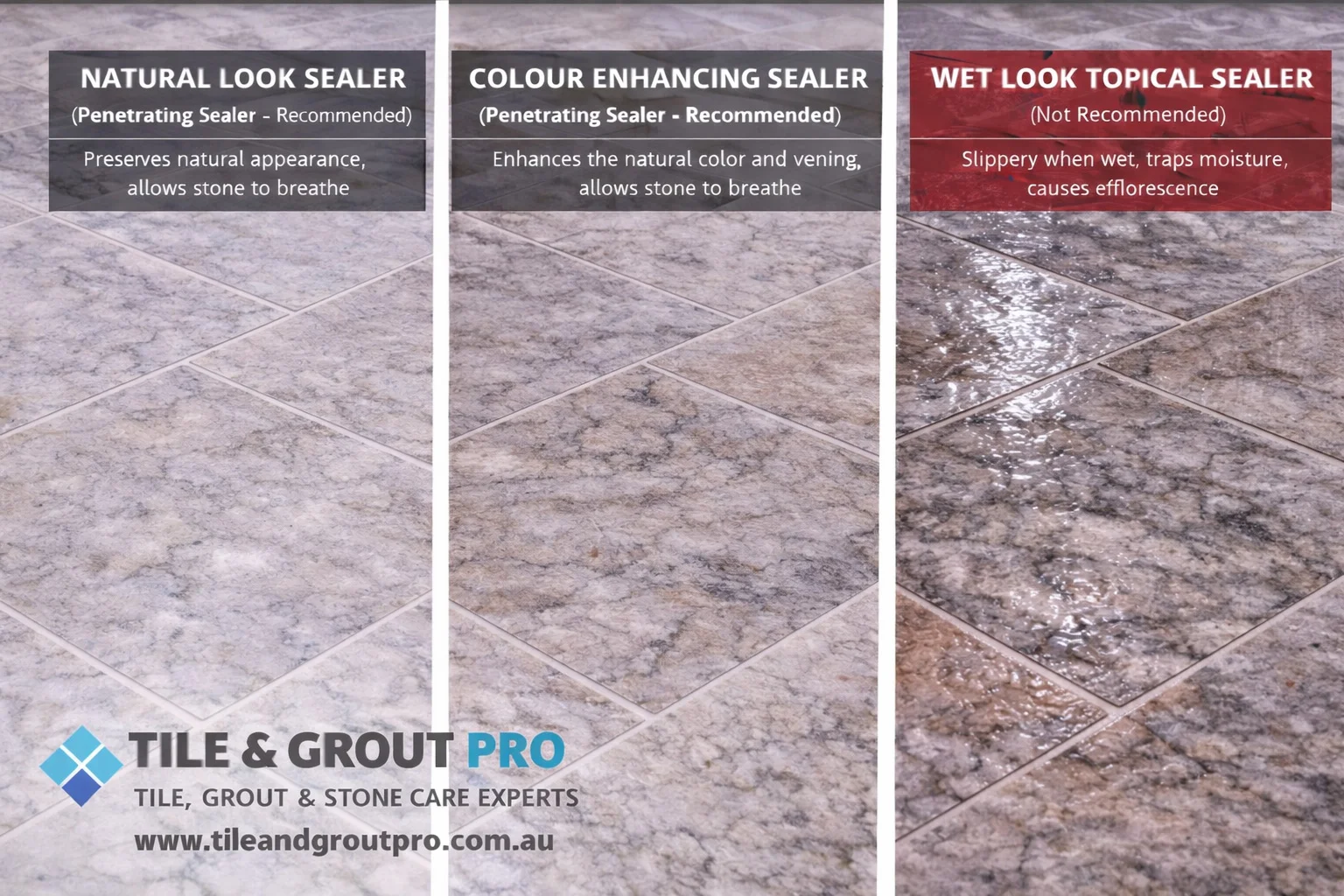 Honed dolomitic limestone sealing options in Bendigo