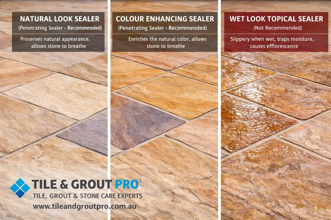 sandstone sealer finish comparison