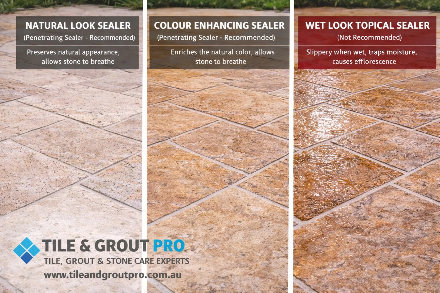 Travertine sealing service in Brisbane