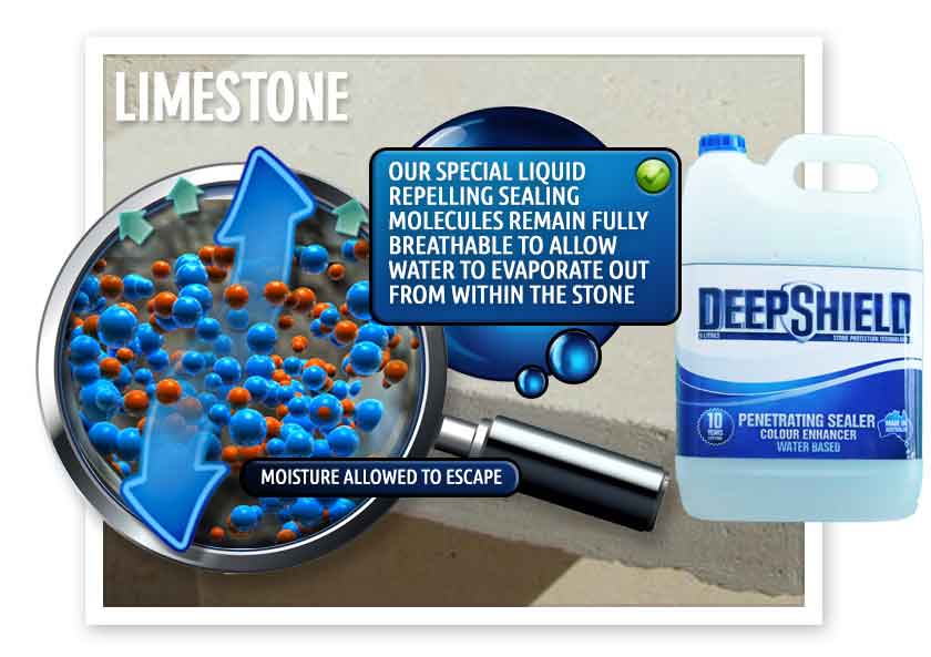 Breathable limestone sealer in Bendigo