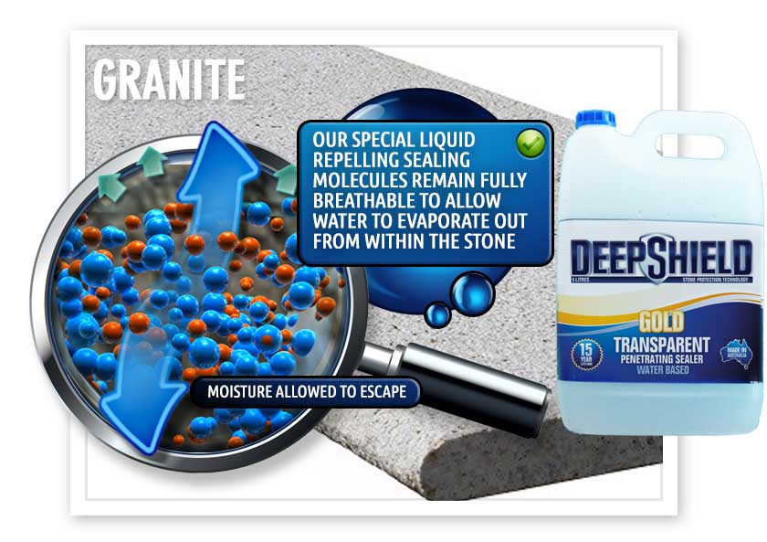 Breathable granite sealer in Hobart
