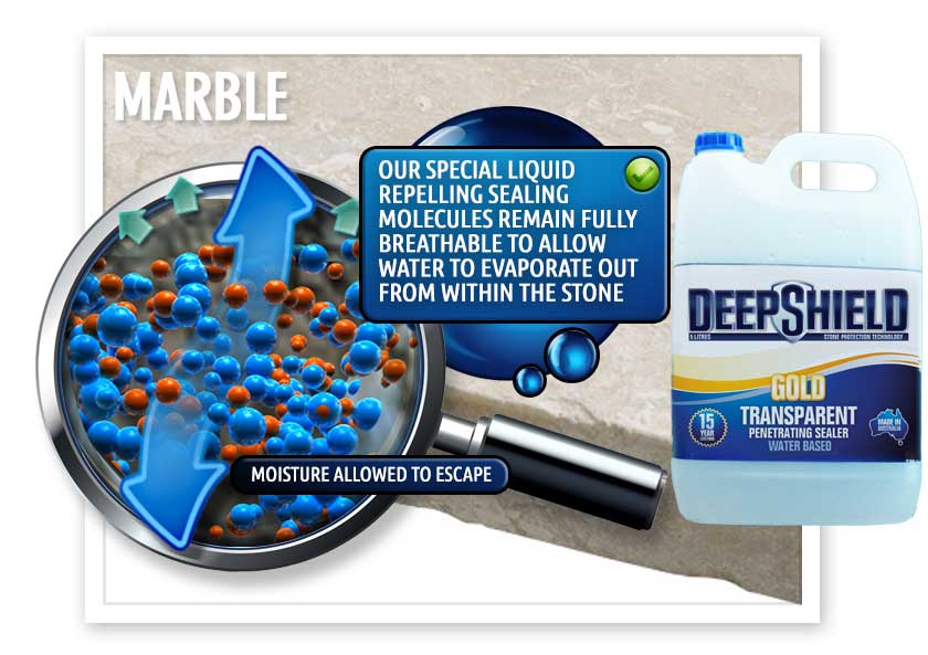 Breathable marble sealer in Ballarat