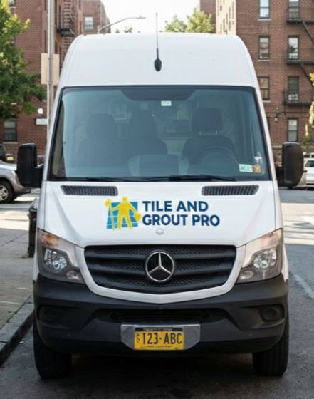 Tile and Grout Pro service van - rear